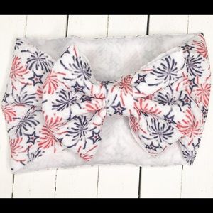 4th of July Fireworks Headwrap 0-3 month